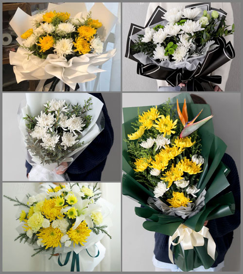 贵州贵阳花溪区石板镇茨凹村白事花束代送